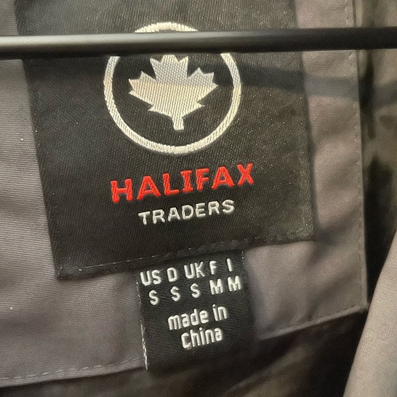 HFX Halifax Traders Gray Parka Puffer Coat with Faux Fur Removable Hood Size S - Picture 4 of 14
